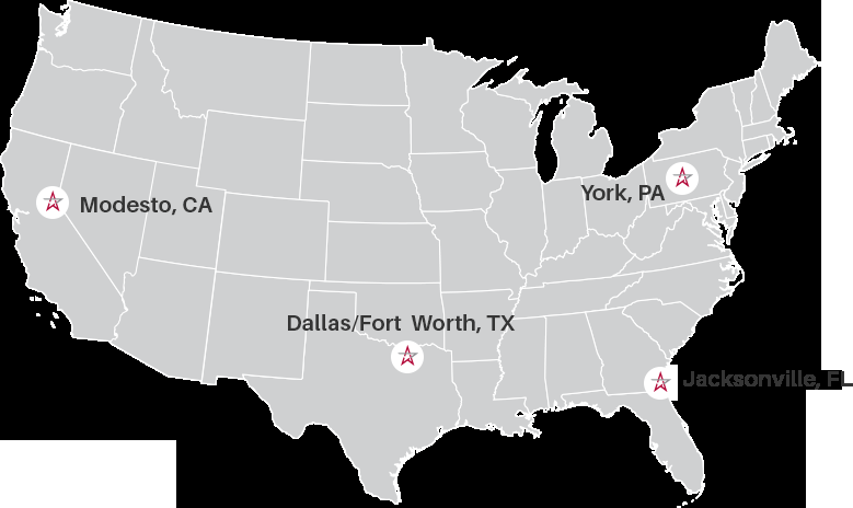 Compressor Service Locations Map